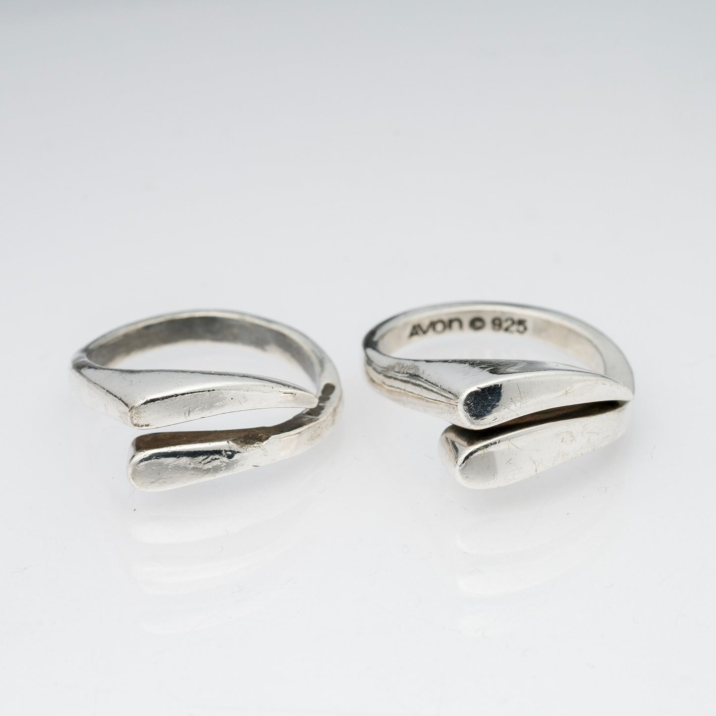 2 x Silberring "Avon" 925er Silber 11,68 g Größe ab 54 (17,2 mm Ø)3