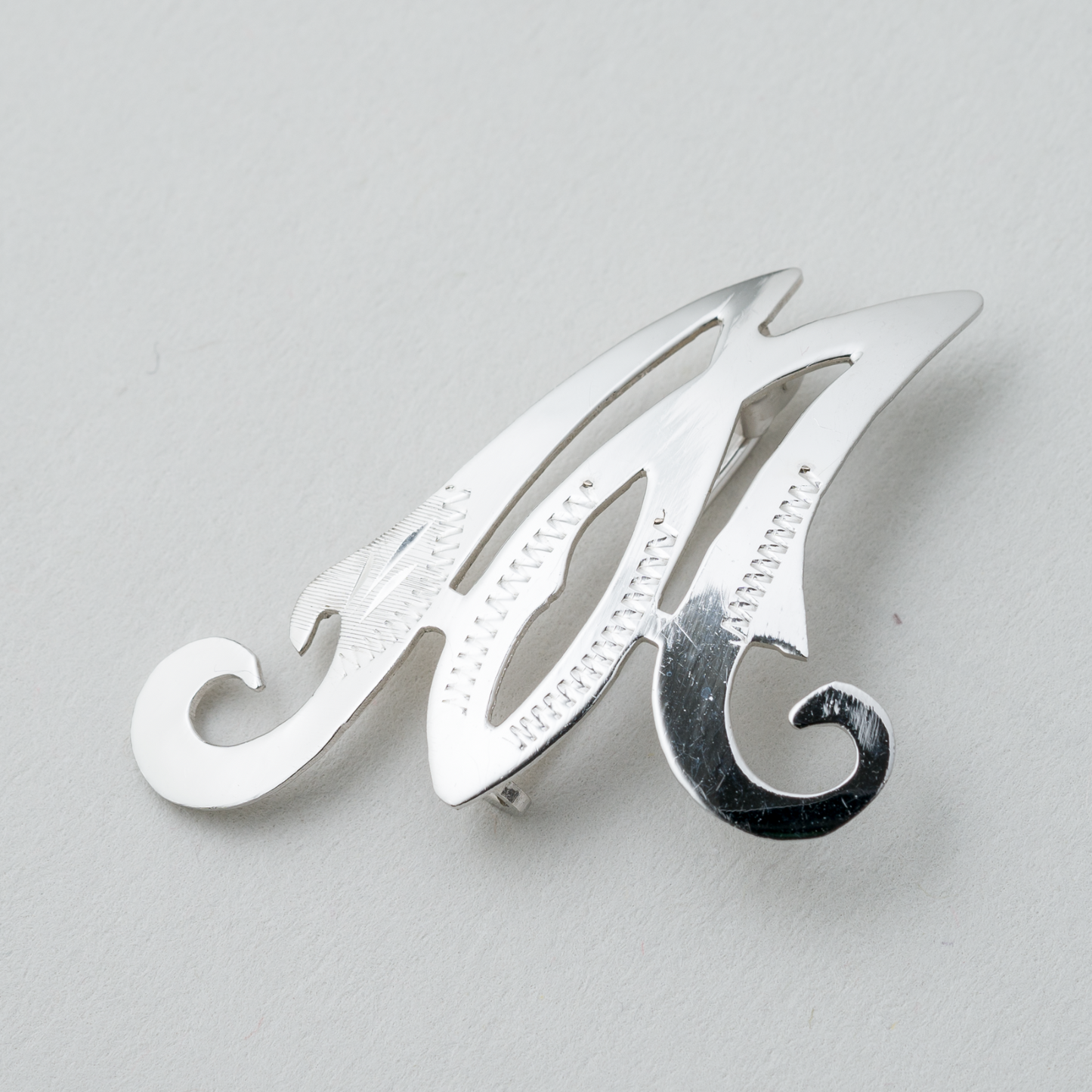 Brosche Monogramm "M" 800er Silber 2,32g0