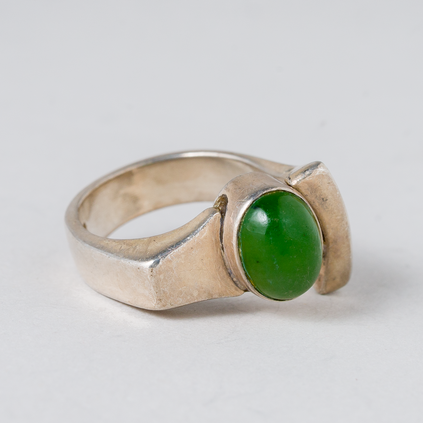 Ring Grüner Stein Silber 6,63 g Größe 52 (16,5 mm Ø)1