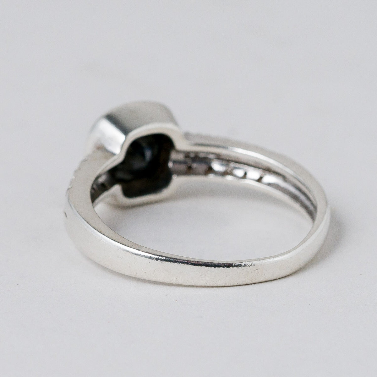 Silber Ring 925 Steinbesatz Größe 62 (19,7 mm Ø) 3,96 g2