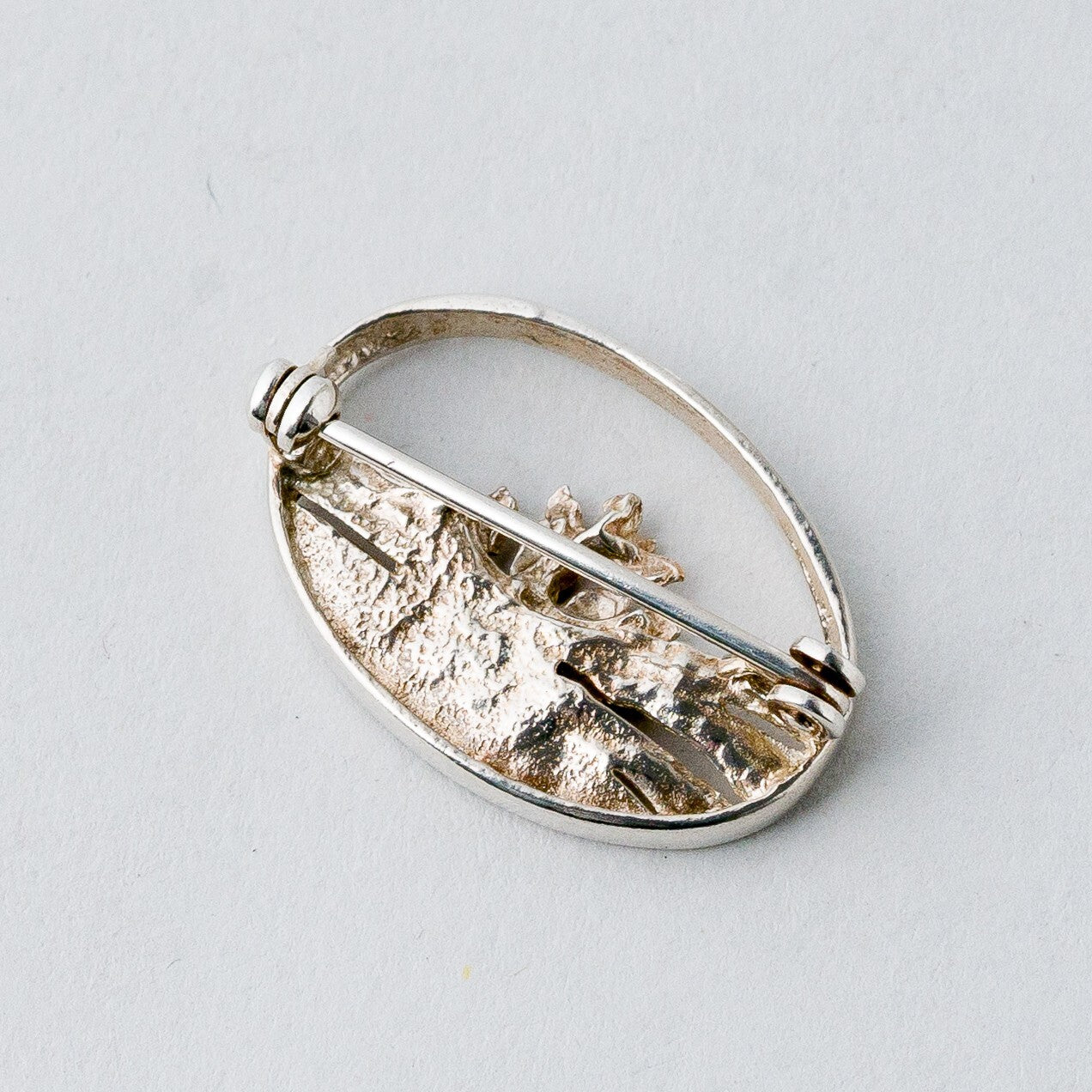Silber Brosche Spange Baum 3,35 g3