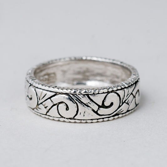 Silber Ring 925 Größe 59 (18,8 mm Ø) 5,32 g0