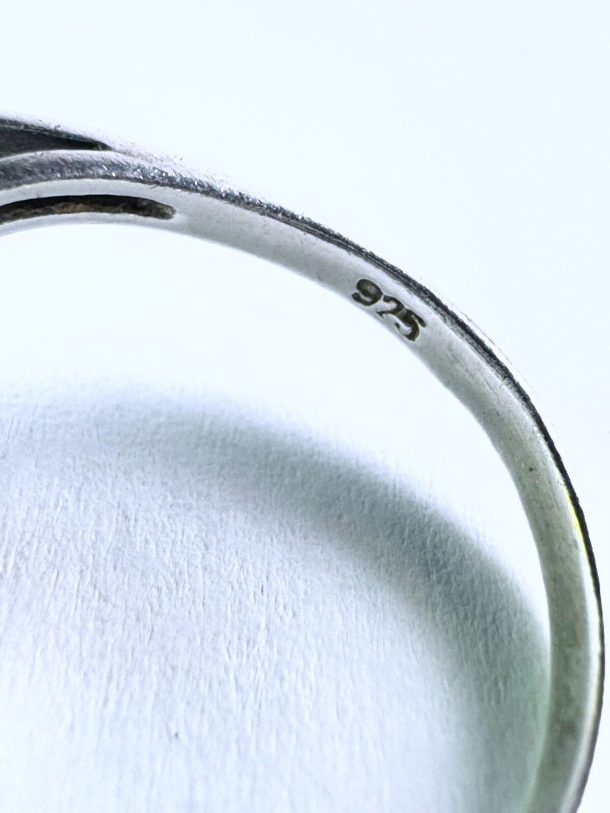 Ring 925er Silber Größe 55 Hellgrüner ovaler Stein 4,03g2