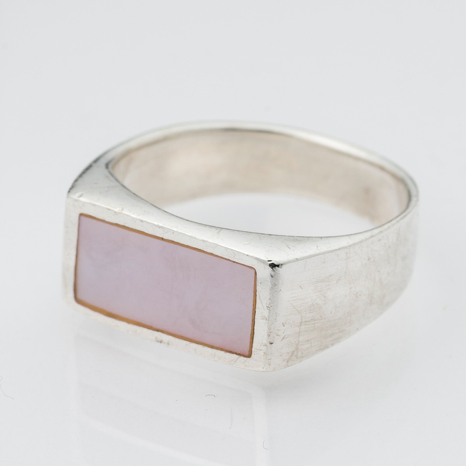 Silberring Pink 925er Silber 5,52 g Größe 54 (17,2 mm Ø)0