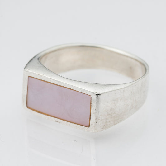 Silberring Pink 925er Silber 5,52 g Größe 54 (17,2 mm Ø)0