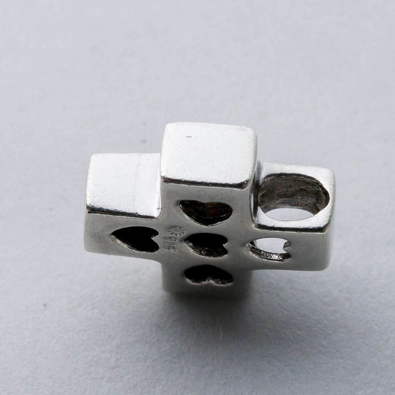 Silber Anhänger Kettenanhänger 925 Kreuz Weiße Steine 2,7 g8