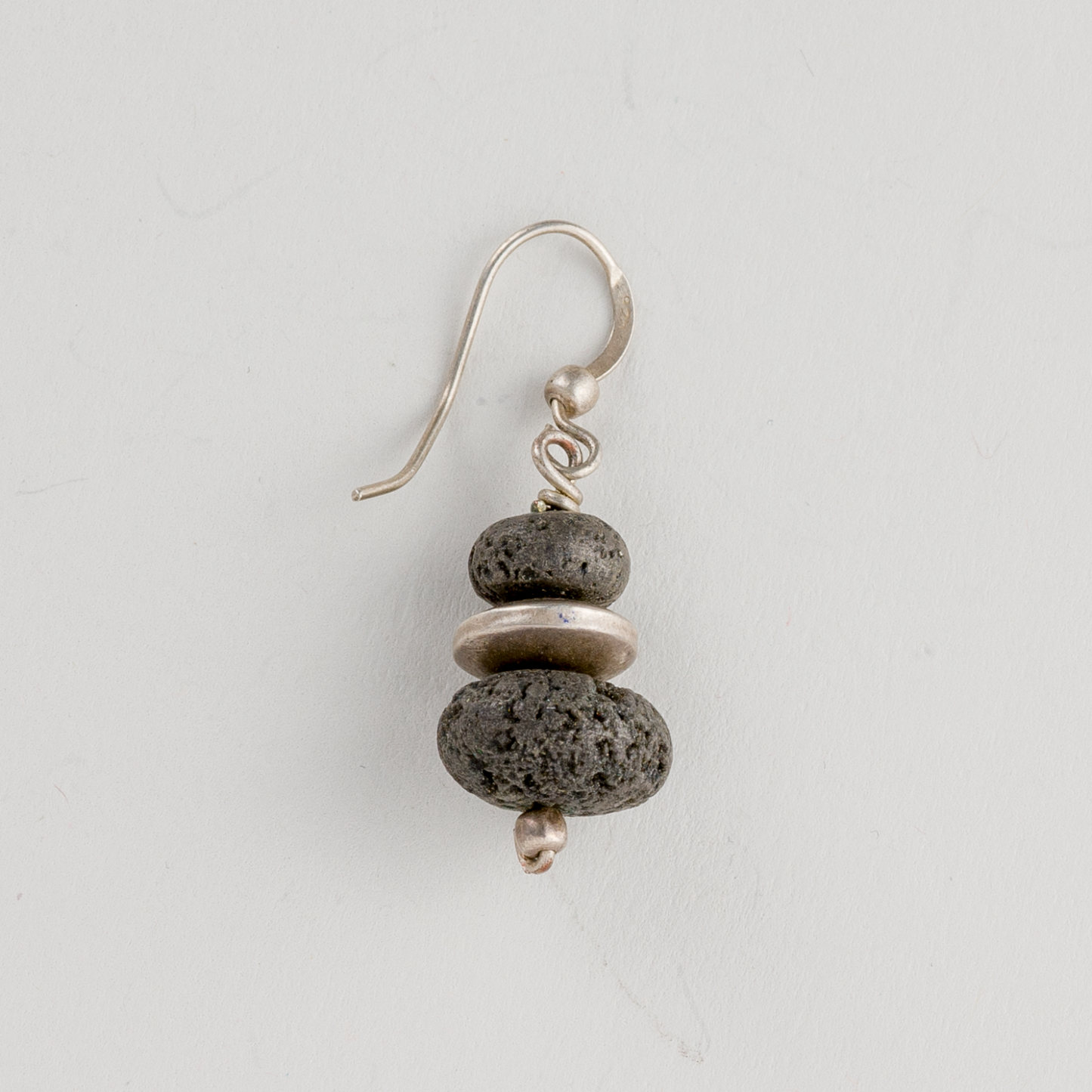 Silberohrring 925er Silber 3g Mit Stein 2,5 cm0