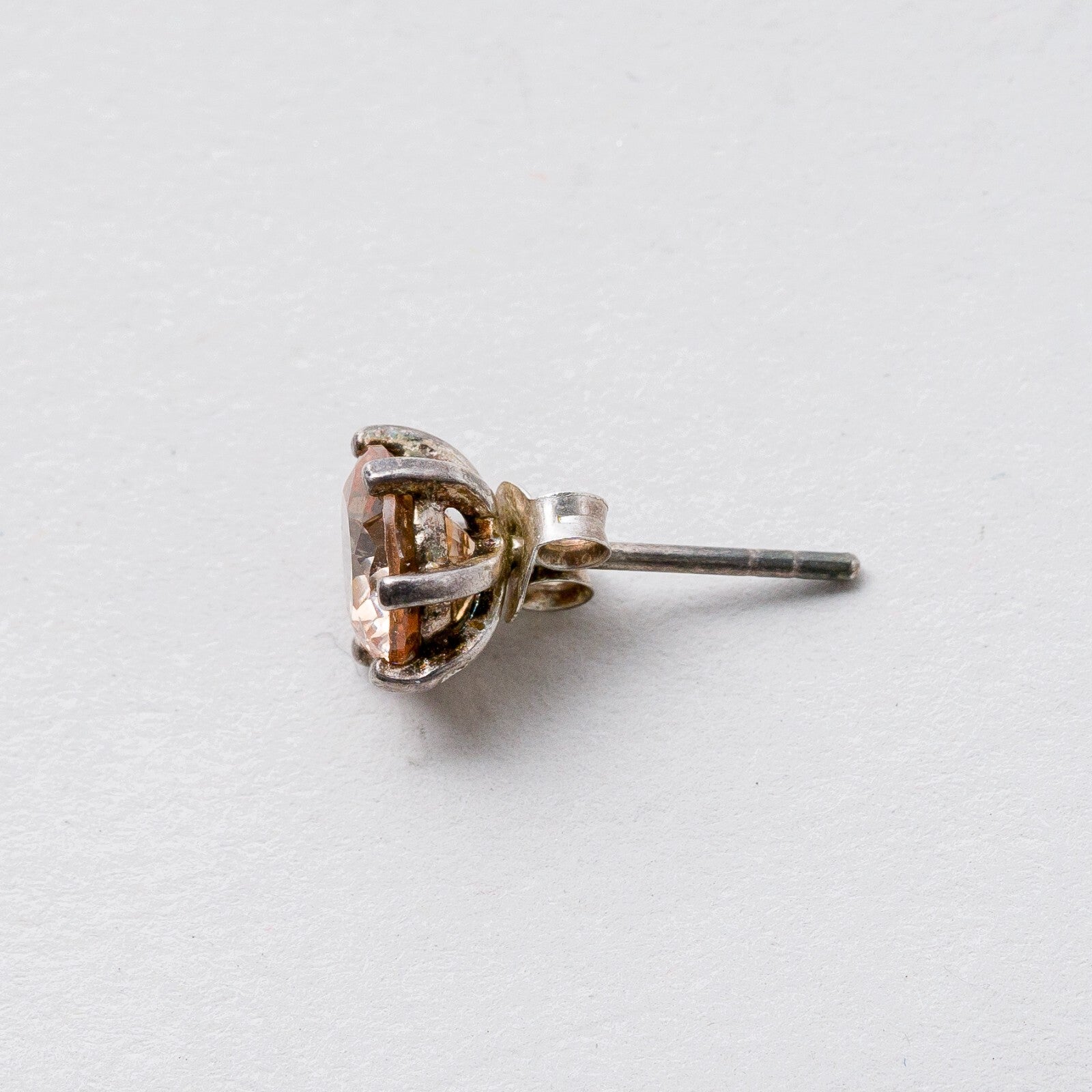 Ohrringe Ohrstecker Silber Rosa Steine 2,09 g5