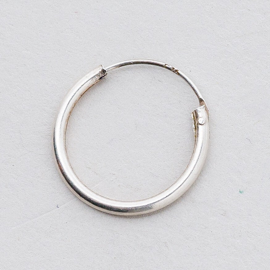 Einzelner Ohrring Creole Silber 0,33 g3