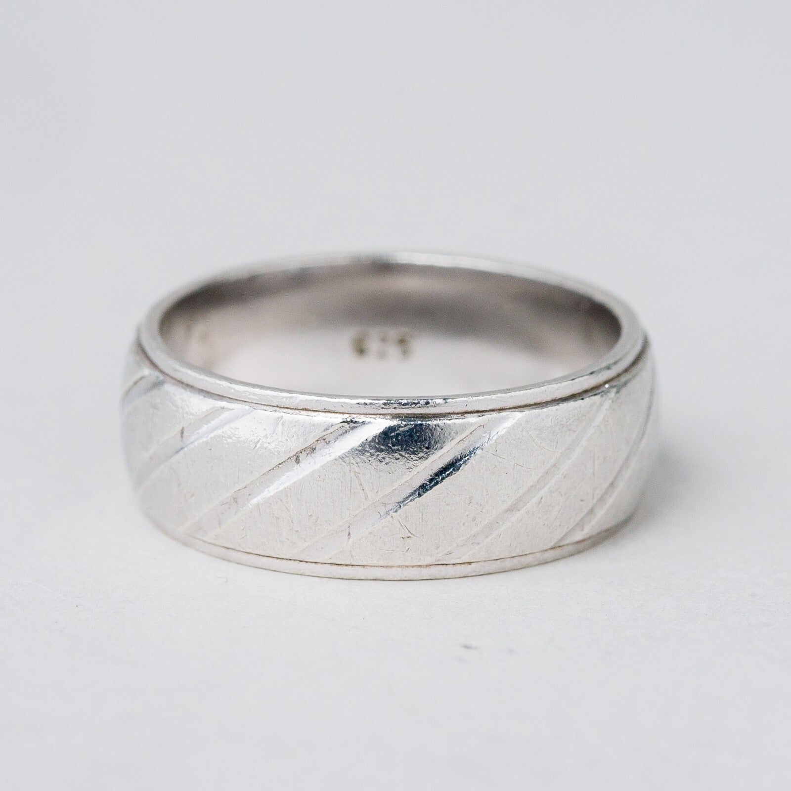 Silber Ring 925 Größe 61 (19,4 mm Ø) 7,83 g0