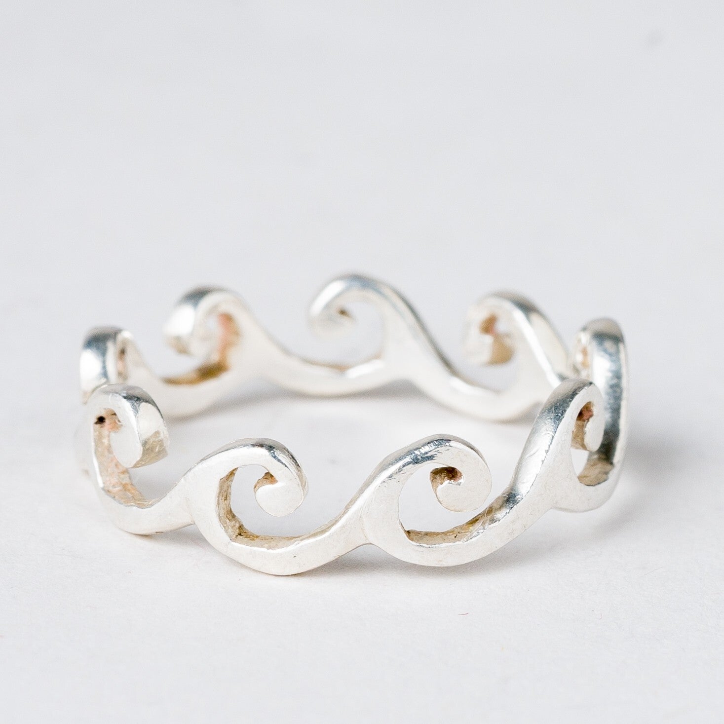 Silber Ring 925 Größe 54 (17,2 mm Ø) 1,83 g0