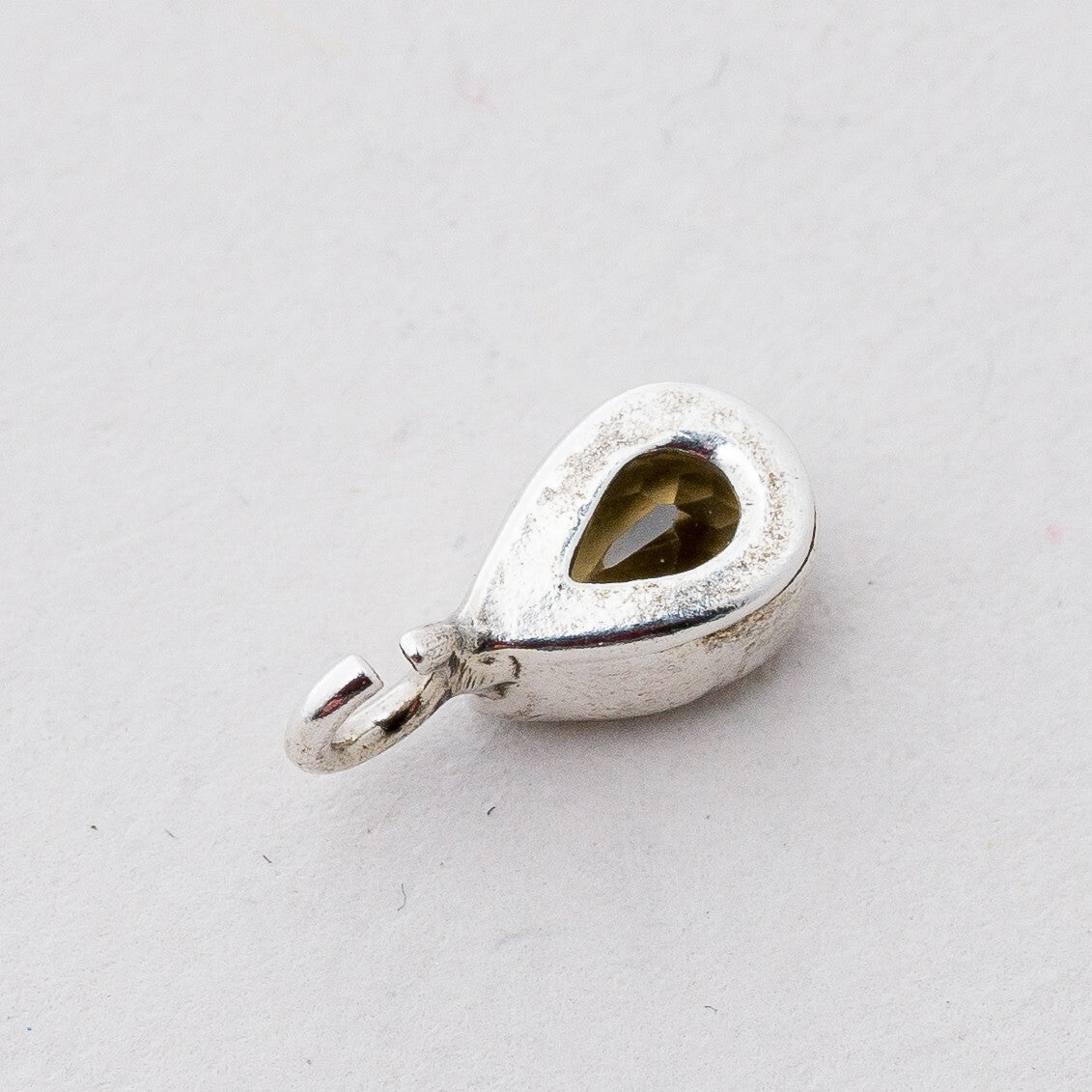 Anhänger Silber Gelber Steine 1,1 cm 0,61 g4